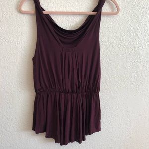 ANTHROPOLOGIE DELETTA Draped Elastic Waist Tank